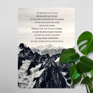 Interieurbord 'Credo - bergen' - MA26126 -  Interieurborden bij MajesticAlly