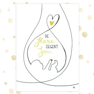 Kaart 'De Here zegent jou' - MA36063 -  Golden Blessings bij MajesticAlly