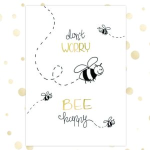 Kaart 'Dont't worry' - MA36075 -  Golden Blessings bij MajesticAlly