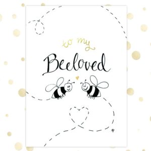 Kaart 'Beeloved' - MA36076 -  Golden Blessings bij MajesticAlly