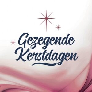 Kerstkaart 'Gezegende Kerstdagen - rood' - 454116 -  Kerst-Morgenster bij MajesticAlly