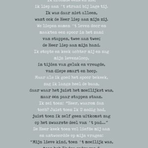 Metal Deco A4 'Voetstappen' - MA11661 -  Metal Deco bij MajesticAlly