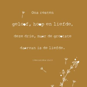 Metal Deco A4 'Geloof, hoop en liefde' - MA11662 -  Metal Deco bij MajesticAlly