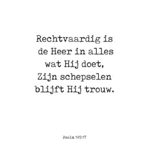 Collage Deco 'Psalm 145' - 14x14 cm - MA39134 -  Wanddeco bij MajesticAlly