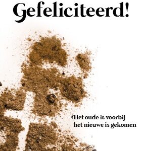 Kaart 'Gefeliciteerd - het oude is voorbij' - 552611 -  Puur 2020 bij MajesticAlly