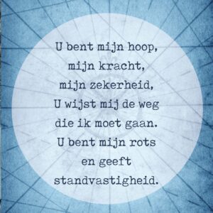 Poster A4  U bent mijn hoop - Opwekking 564 - 552649P -  Posters bij MajesticAlly