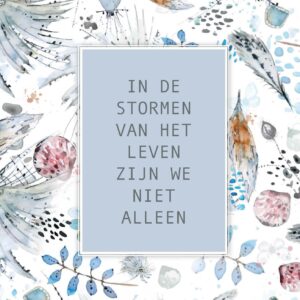 Poster A4  In de stormen van mijn leven - Opwekking 729 - 552656P -  Posters bij MajesticAlly