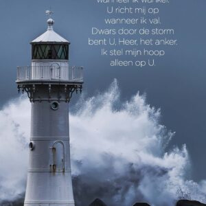 Poster A4  U bent mijn rots - Opwekking 542 - 552681P -  Posters bij MajesticAlly