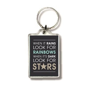 Sleutelhanger When it rains - 552538SL -  Puur / Serenity bij MajesticAlly