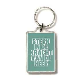Sleutelhanger Sterk in de kracht - 552626SL -  Puur / Serenity bij MajesticAlly