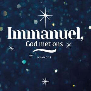 Kerstkaart 'Immanuel' - MA26230 -  Christelijke kerstkaarten bij MajesticAlly