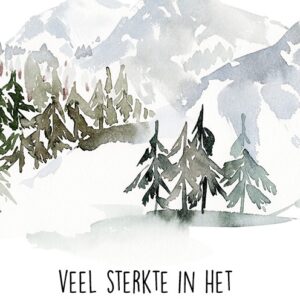 Kerstkaart 'Veel sterkte' - MA26239 -  Christelijke kerstkaarten bij MajesticAlly
