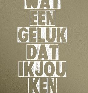 Minikaart 'Wat een geluk' - 552606MK -  Minikaartjes