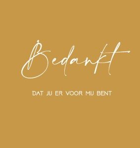 Minikaart 'Bedankt dat jij er voor me bent' - 552610MK -  Minikaartjes