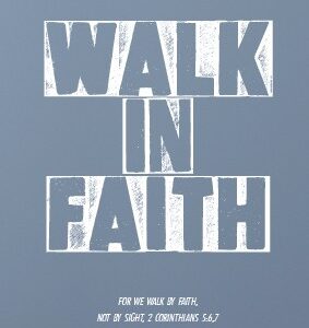 Minikaart 'Walk in faith' - 552620MK -  Minikaartjes