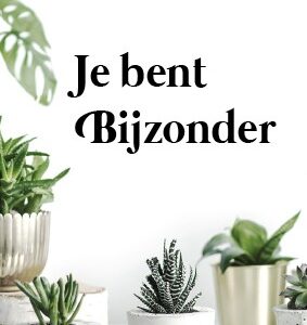 Minikaart 'Je bent bijzonder - plantjes' - 552625MK -  Minikaartjes