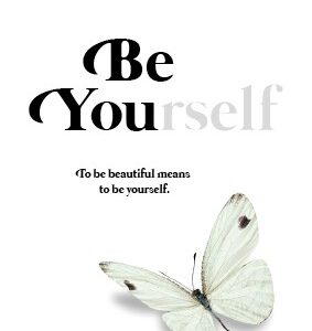 Minikaart 'Be yourself' - 552629MK -  Minikaartjes