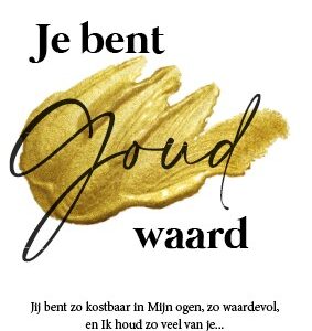 Minikaart 'Je bent goud waard' - 552635MK -  Minikaartjes bij MajesticAlly