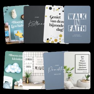 Set minikaartjes 'Serie 4' - 552614MK-S -  Minikaartjes bij MajesticAlly