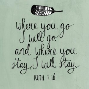 Ruth 1 vers 16 - 552813 -  Kaarten bij MajesticAlly