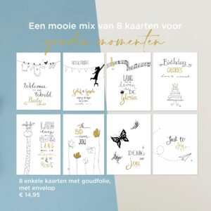 Voordeelpakket Golden Blessing - 8 kaarten - MA36090 -  Voordeelpakjes bij MajesticAlly