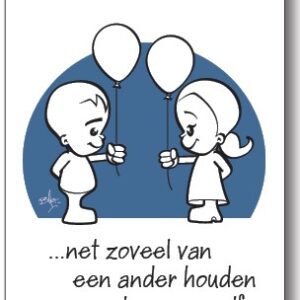 10x kaart 'Geloven is van een ander houden' - 44531 -  Geloven is bij MajesticAlly