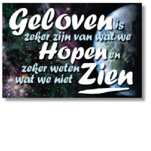 10x Kaart 'Geloven is zeker zijn' - 44603 -  Sale bij MajesticAlly