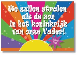 10x Kaart 'We zullen stralen' - 44609 -  Sale bij MajesticAlly