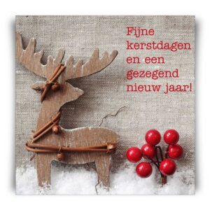 Kerstkaart  'Hert' - MA12251 -  Christelijke kerstkaarten bij MajesticAlly