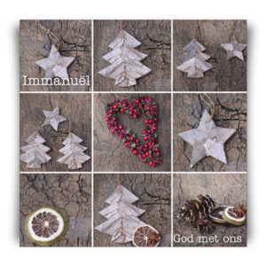 Kerstkaart 'Kerstversiering' - MA12261 -  Christelijke kerstkaarten bij MajesticAlly