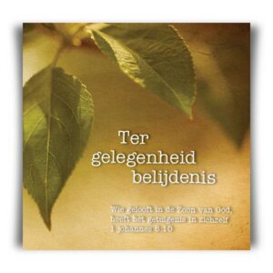 kaart 'Belijdenis - blad' - MA12037 -  Lifestyle bij MajesticAlly