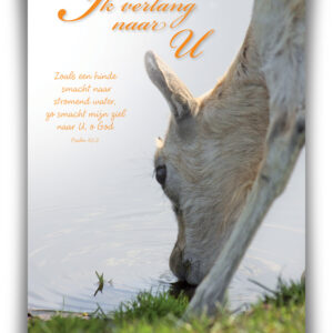 Poster A4 'Ik verlang naar U' - 46805 -  Wanddeco/posters bij MajesticAlly