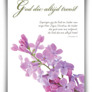 Poster A4 'God die altijd troost' - 46814 -  Wanddeco/posters bij MajesticAlly