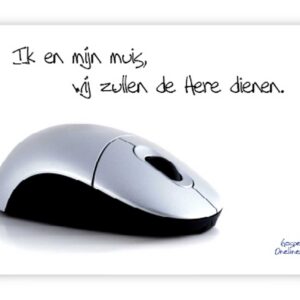 Poster A4 ik en mijn muis wij zullen de hee - 46702 -  Wanddeco/posters bij MajesticAlly