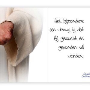 prentbriefkaart 'Het bijzondere aan Jezus'