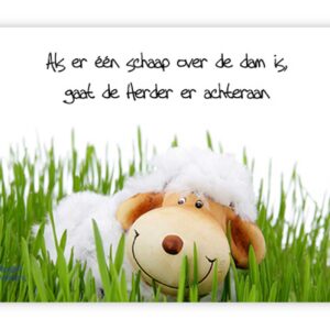 'Als er een schaap over de dam is' - MA10033 -  Quotes