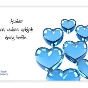 Prentbriefkaart achter de wolken - MA10044 -  Quotes