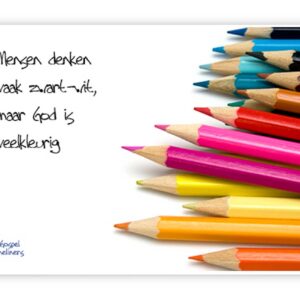 Prentbriefkaart mensen denken vaak zwar - MA10047 -  Quotes