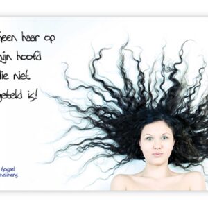 Prentbriefkaart geen haar op mijn hoofd - MA10054 -  Quotes