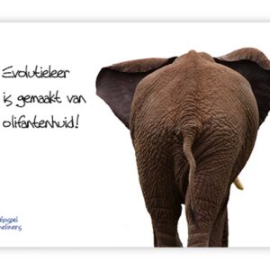 Prentbriefkaart evolutieleer is gemaakt - MA10055 -  Quotes
