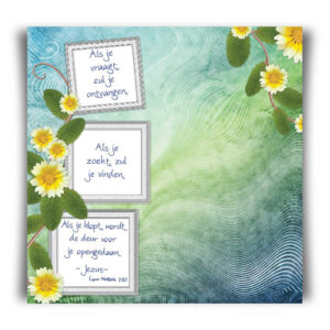 Kaart 'Als je vraagt zul je ontvangen' - 45005 -  Bible Message bij MajesticAlly