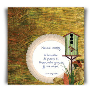 Kaart 'Nieuwe woning - Ik bepaalde de plaats' - 45021 -  Bible Message bij MajesticAlly