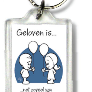 Sleutelhanger geloven is net zoveel van - 47510 -  Geloven is... bij MajesticAlly