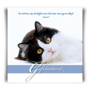 Prentbriefkaart 'Gefeliciteerd'