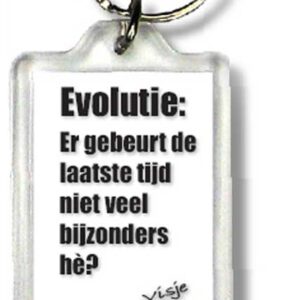 Sleutelhanger evolutie er gebeurt de laa - 44372 -  Visje Sleutelhangers bij MajesticAlly