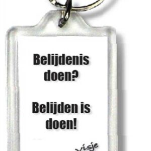 Sleutelhanger visje belijdenis doen - 44383 -  Visje Sleutelhangers bij MajesticAlly