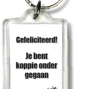 Sleutelhanger visje gefeliciteerd - 44384 -  Visje Sleutelhangers bij MajesticAlly