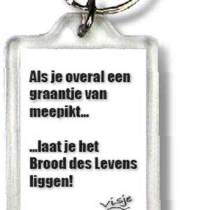 Sleutelhanger visje als je overal een - 44393 -  Visje Sleutelhangers bij MajesticAlly