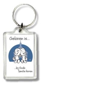 Sleutelhanger geloven is bij gods famili - 47519 -  Geloven is... bij MajesticAlly