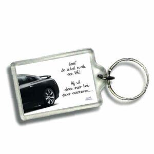 Sleutelhanger geef de duivel nooit een - 46635 -  Gospel Oneliner bij MajesticAlly